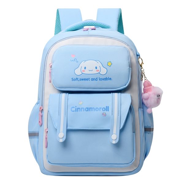کوله پشتی مدرسه مدل فانتزی سینامورال کد k6721 به همراه آویز