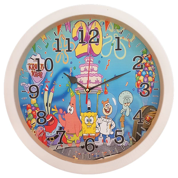 ساعت دیواری کودک مدل باب اسفنجی کد 4040221K