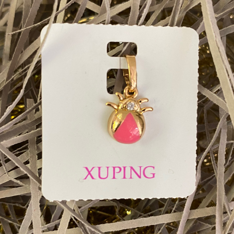 آویز گردنبند دخترانه ژوپینگ مدل کفش دوزک