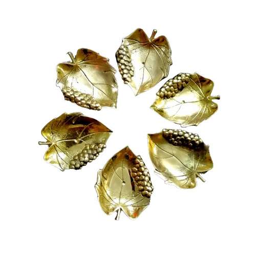 ظرف برنزی مدل تک برگ بسته 6 عددی