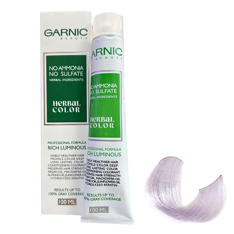 رنگ مو گارنیک مدل NO-AMMONIA شماره 9.21 حجم 100 میلی لیتر رنگ بلوند مرواریدی خیلی روشن