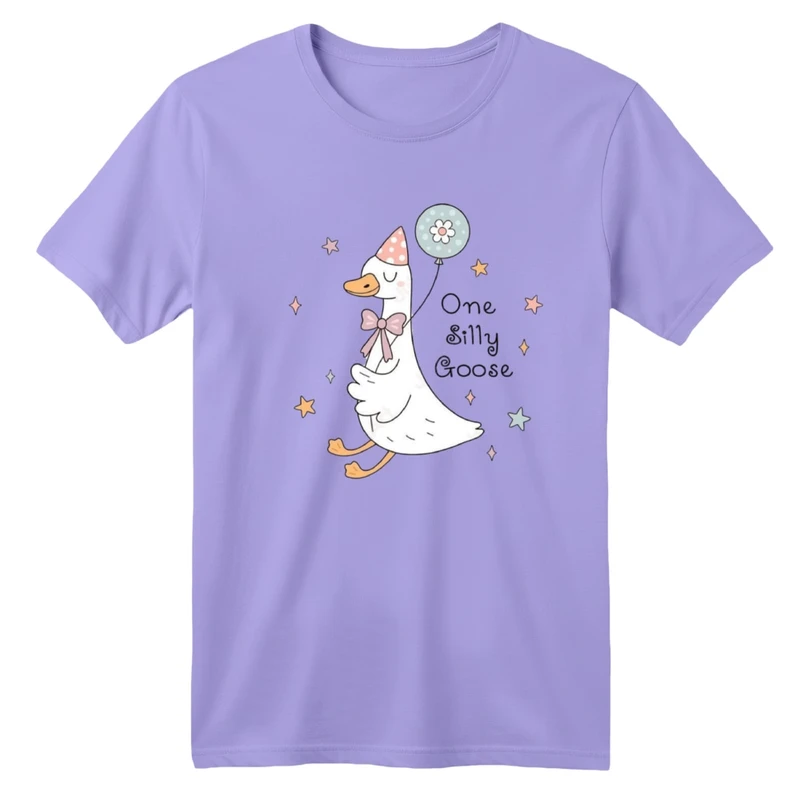 تی شرت آستین کوتاه بچگانه مدل اردک و بادکنک