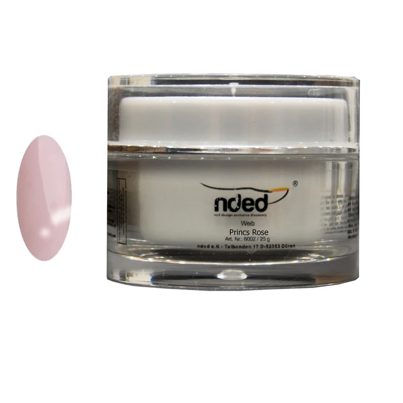 پودر اکرلیک کاشت ناخن اندد مدل N1028 وزن 25 گرم رنگ صورتی خاکستری 