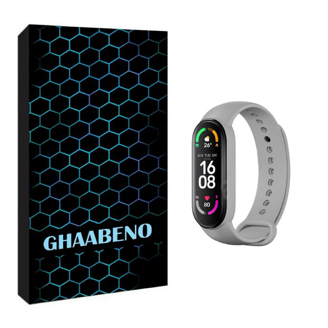 بند قاب نو مدل سیلیکونی مناسب برای ساعت هوشمند شیائومی MI BAND 7