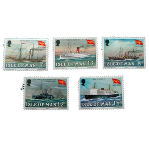 تمبر یادگاری مدل قایق کد bc-1761 مجموعه 5 عددی