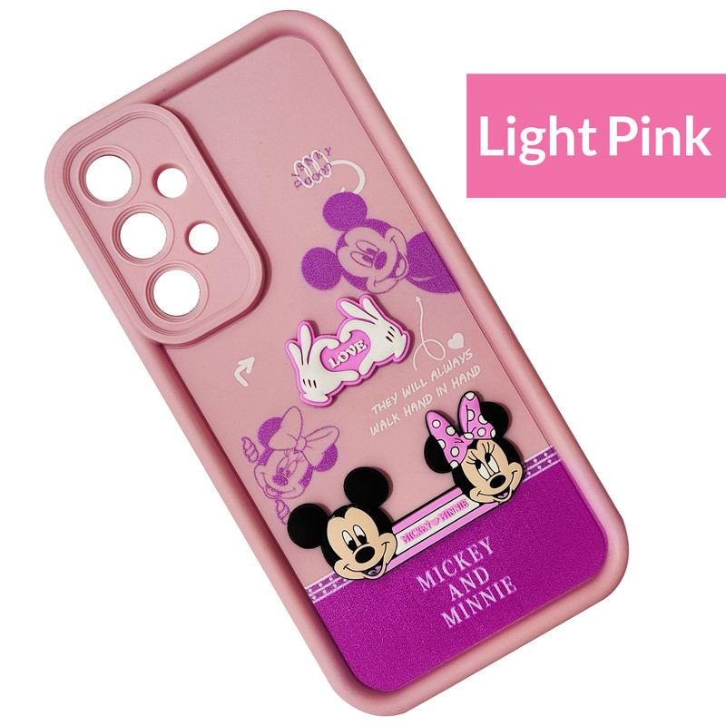 کاور موفی مدل Silicone Puffer Minni Mouse Strap مناسب برای گوشی موبایل سامسونگ Galaxy A52 به همراه بندآویز