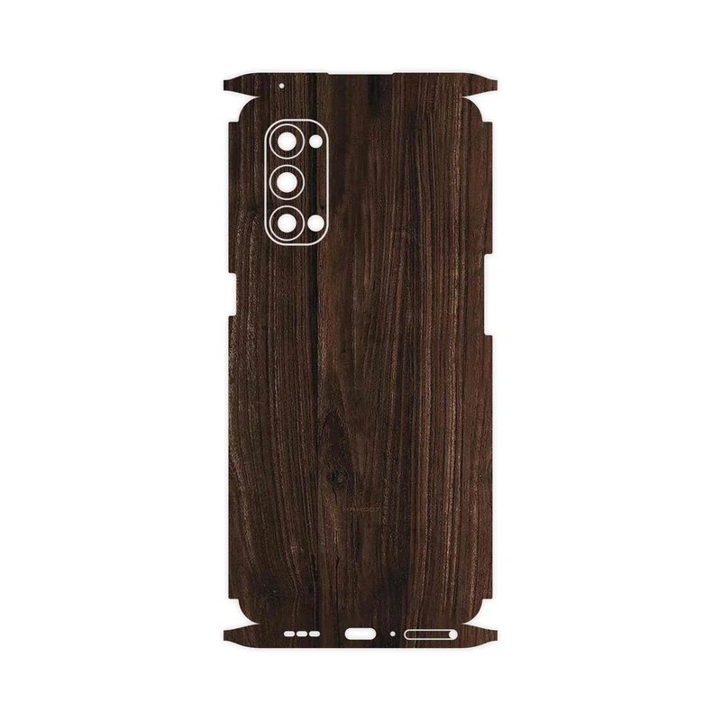 برچسب پوششی ماهوت مدل Dark_Walnut_Wood-FullSkin مناسب برای گوشی موبایل اپو Reno4 Pro 5G