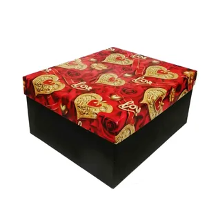 جعبه هدیه مدل مستطیل طرح قلب کد 001