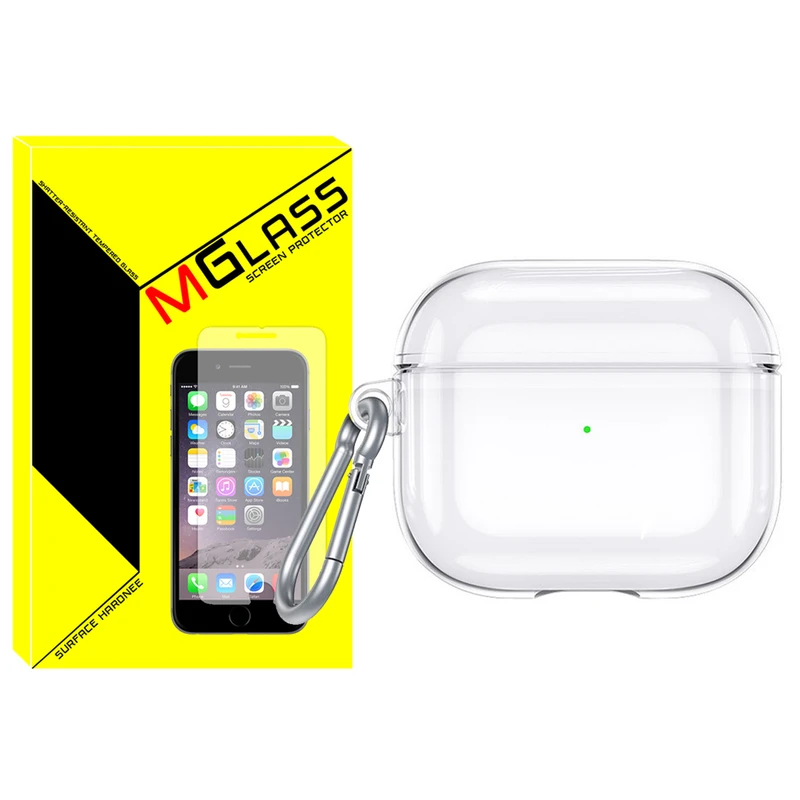 کاور ام‌گلس مدل Clear-MG مناسب برای کیس اپل ایرپاد Airpods Pro / Airpods pro 2