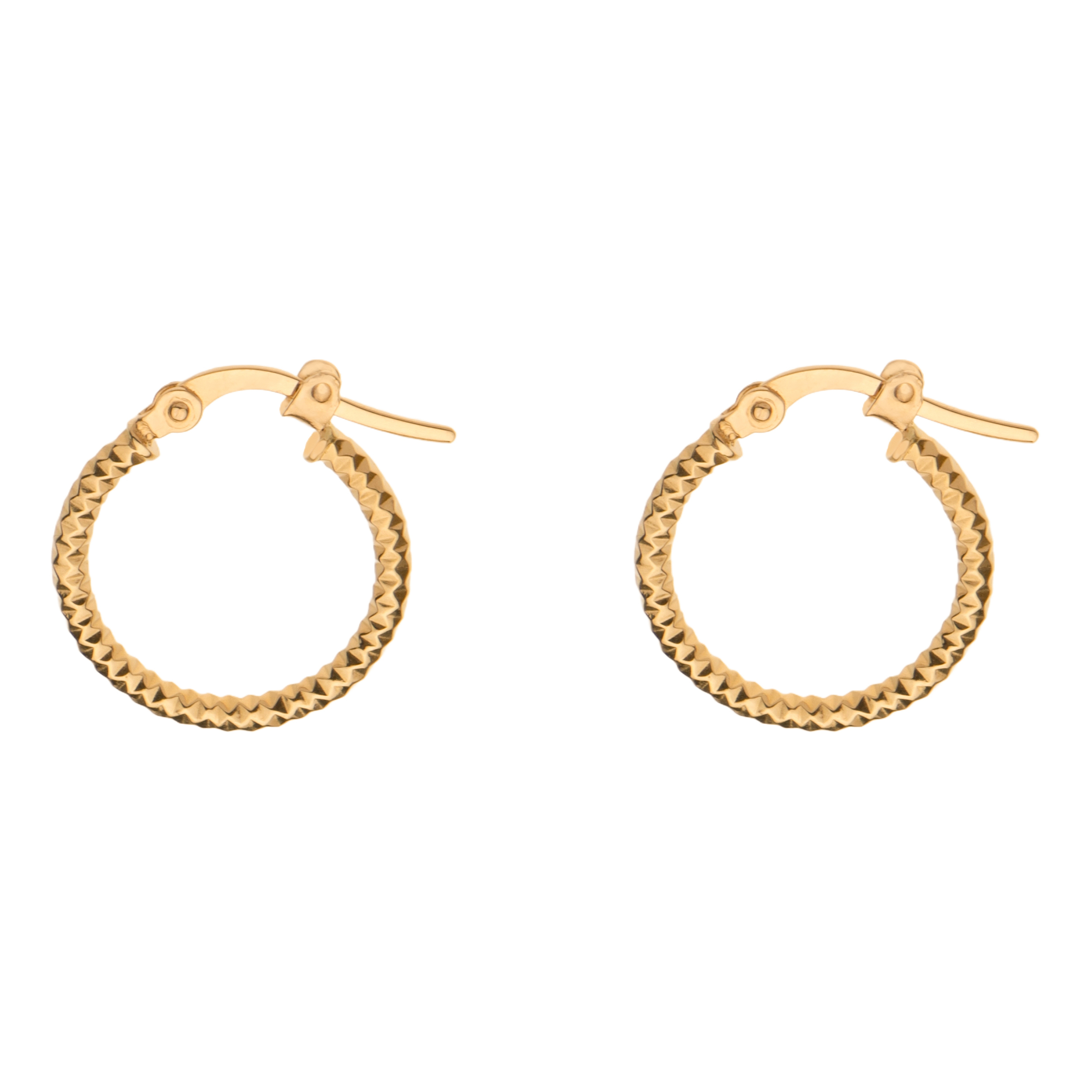 گوشواره حلقهای طلا 18 عیار زنانه گلدم مدل E-3070050