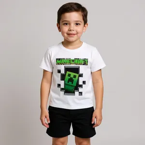 تی شرت آستین کوتاه پسرانه مدل ماینکرفت WS 63