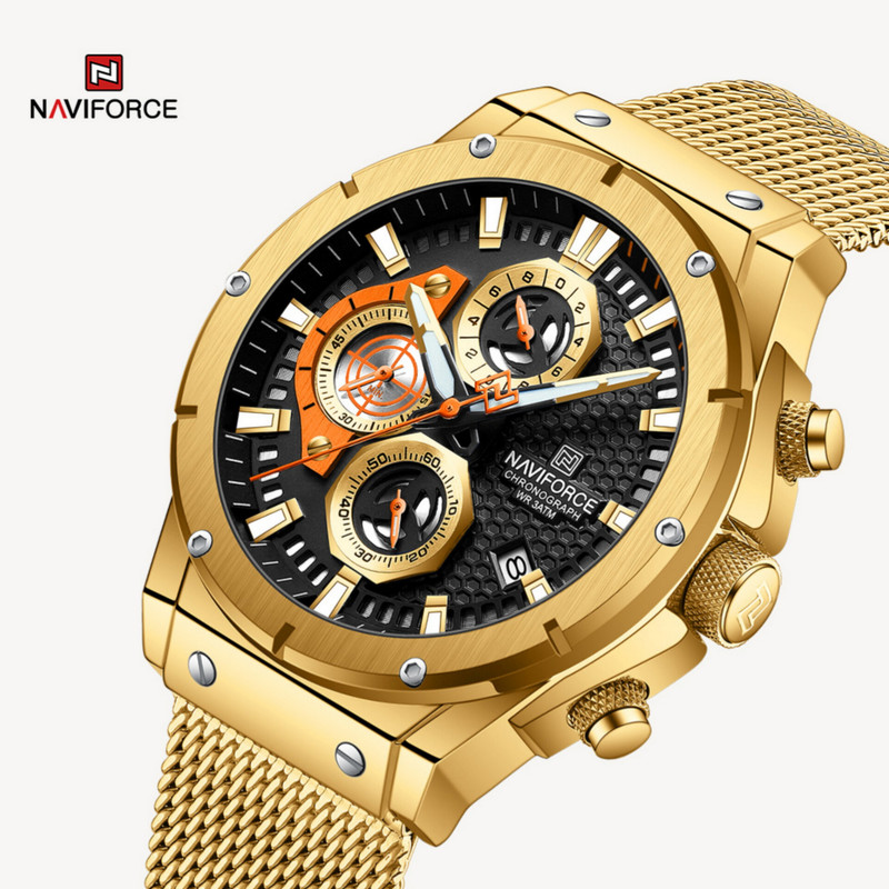 ساعت مچی عقربهای مردانه نیوی فورس مدل کرنوگراف NF8027-SGB ساعت مچی عقربهای مردانه نیوی فورس مدل کرنوگراف NF8027-SGB