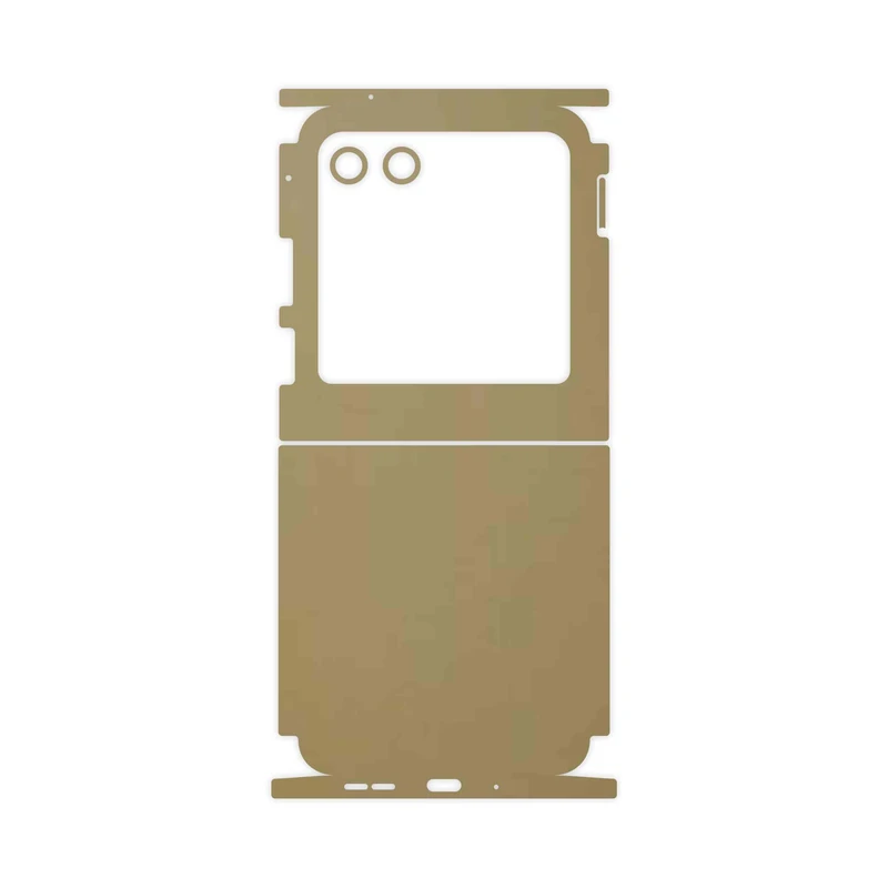 برچسب پوششی ماهوت مدل Matte-Gold-FullSkin مناسب برای گوشی موبایل موتورولا Razr 40 Ultra