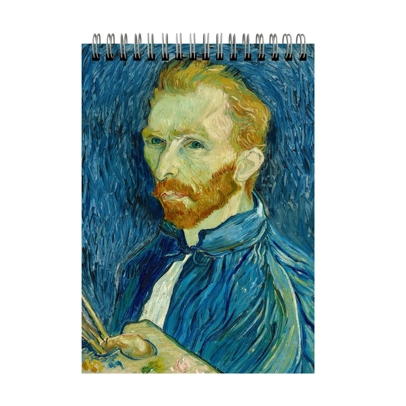 دفتر طراحی 40 برگ مدل نقاشی سلف پرتره ونگوگ کد A5-41