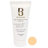 کرم ضد آفتاب رنگی بیزانس SPF 50 مدل 10 مناسب پوست های خشک و حساس حجم 30 میلی لیتر