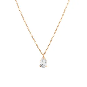 گردنبند طلا 18 عیار زنانه گالری شیدا مجد مدل اشک زیرکن