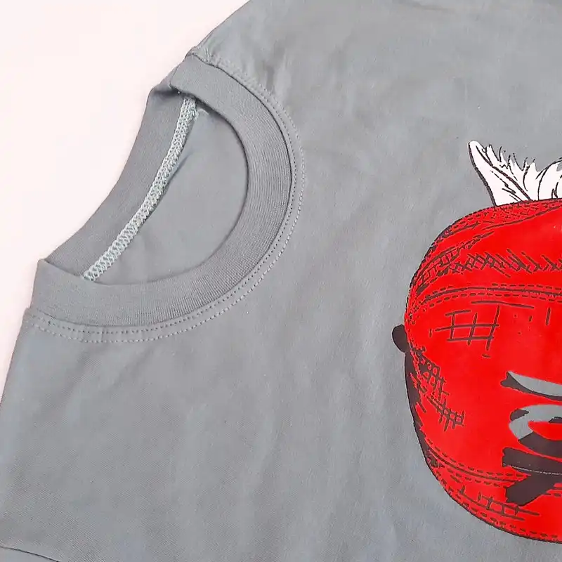 تی شرت آستین کوتاه پسرانه مدل Cat-01