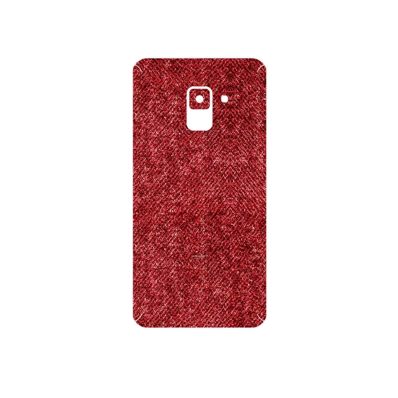 برچسب پوششی ماهوت مدل Fabric Texture 4 مناسب برای گوشی موبایل سامسونگ Galaxy A8 2018