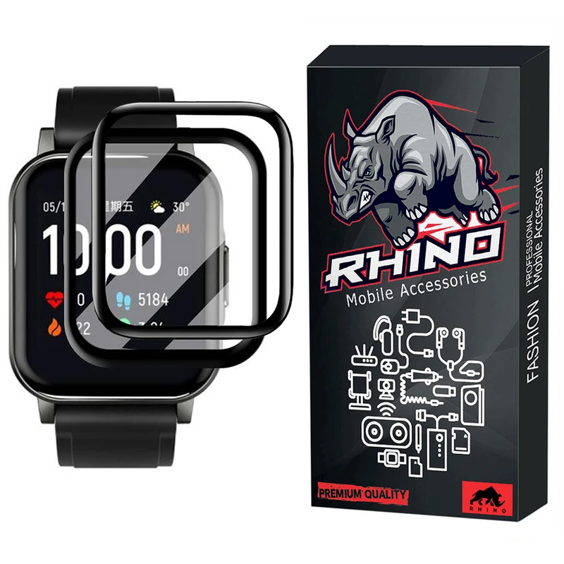 محافظ صفحه نمایش راینو مدل R-PMMA مناسب برای ساعت هوشمند هایلو LS02 بسته 2 عددی