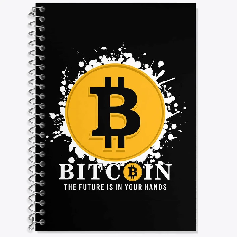 دفتر لغت 50 برگ خندالو مدل ارز دیجیتال بیت کوین کد 10890