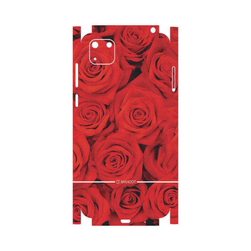 برچسب پوششی ماهوت مدل Red-Flower-FullSkin مناسب برای گوشی موبایل هوآوی Y5P