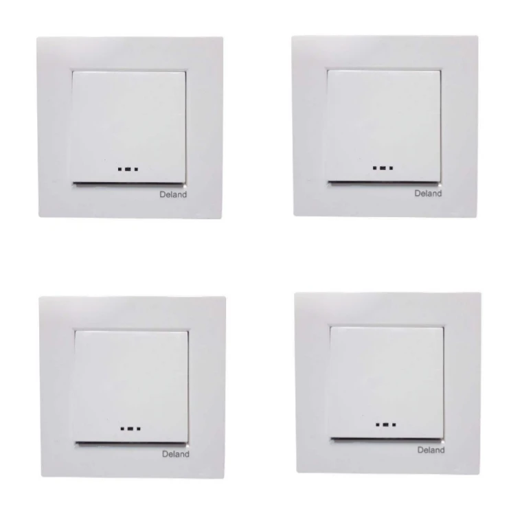 کلید تک پل دلند مدل آسا بسته 4 عددی 