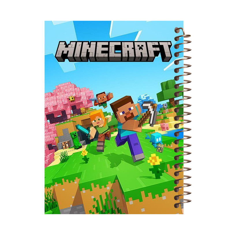 دفتر نقاشی 60 برگ طرح ماینکرافت کد A509