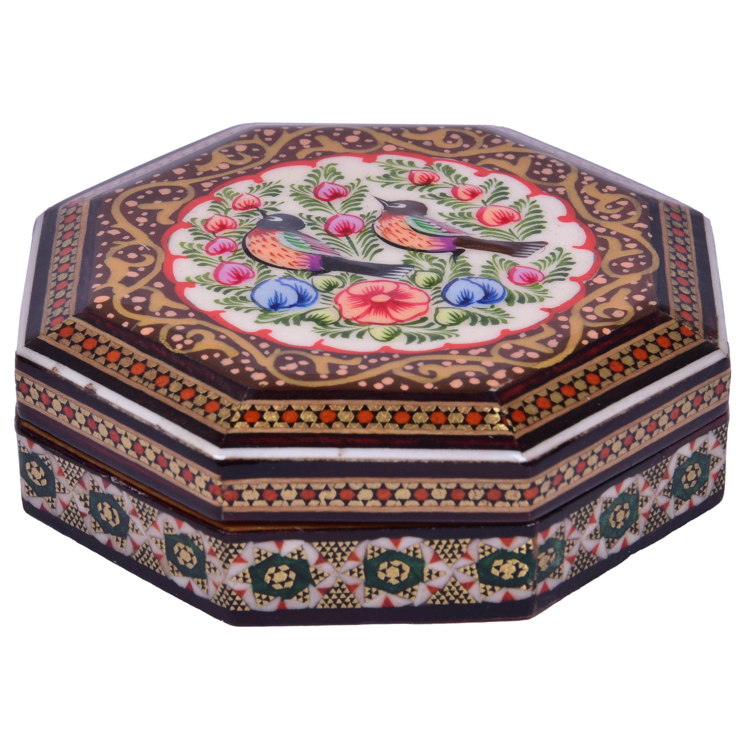 جعبه جواهرات خاتم کاری مدل بهاران کد BP1111