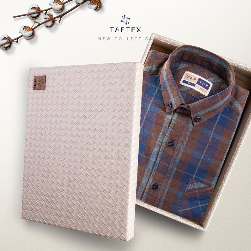 پیراهن آستین بلند مردانه تافتکس مدل TF101