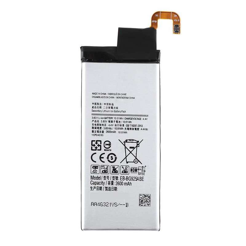 باتری موبایل مدلEB-BG925ABE65 ظرفیت 2600 میلی آمپر ساعت مناسب برای گوشی موبایل سامسونگ Galaxy s6 edge