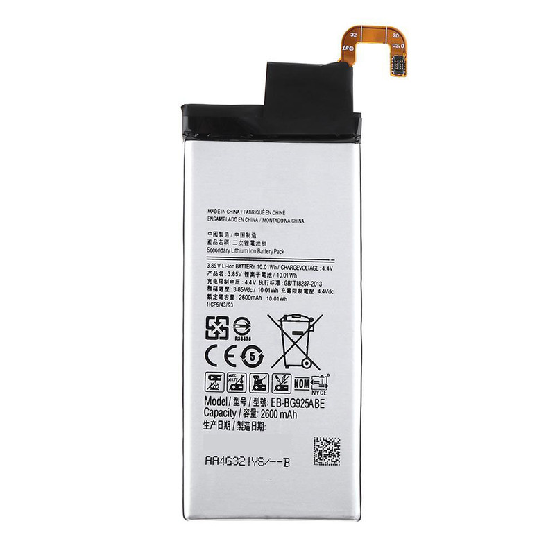باتری موبایل مدلEB-BG925ABE65 ظرفیت 2600 میلی آمپر ساعت مناسب برای گوشی موبایل سامسونگ Galaxy s6 edge