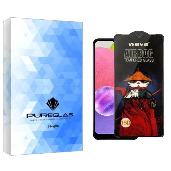 محافظ صفحه نمایش پیور گلس مدل NueGlas Airbag مناسب برای گوشی موبایل سامسونگ Galaxy A03s