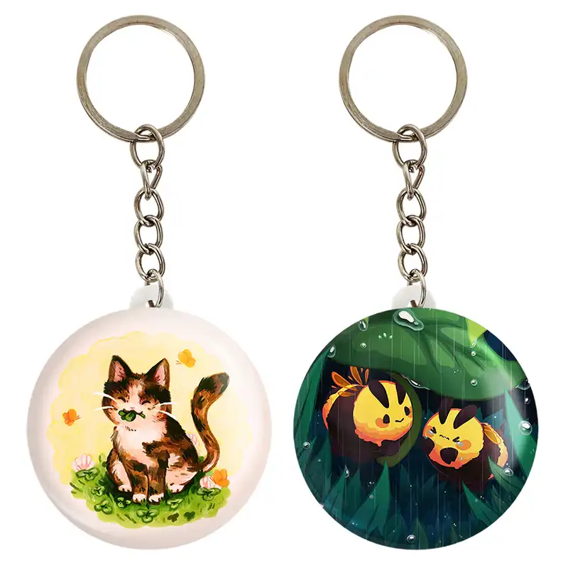 جاکلیدی خندالو مدل زنبور و گربه حیوانات بامزه کد 2104921041 مجموعه 2 عددی