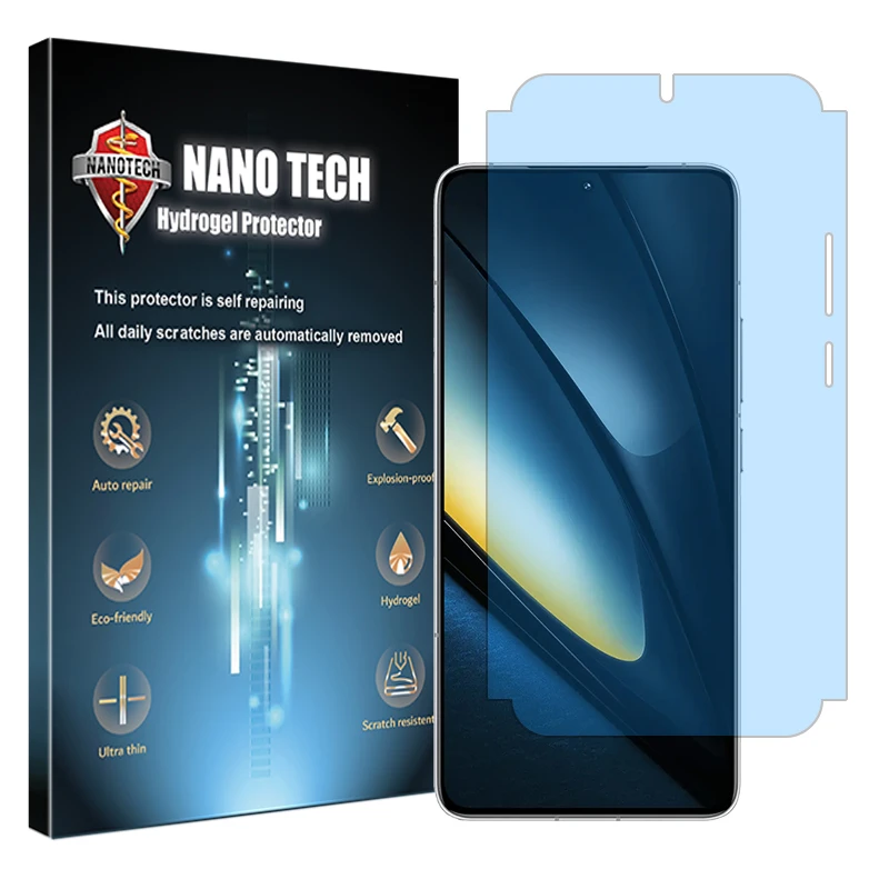 محافظ صفحه نمایش نانو تک مدل ضد اشعه آبی مناسب برای گوشی موبایل شیائومی Poco F6 Pro