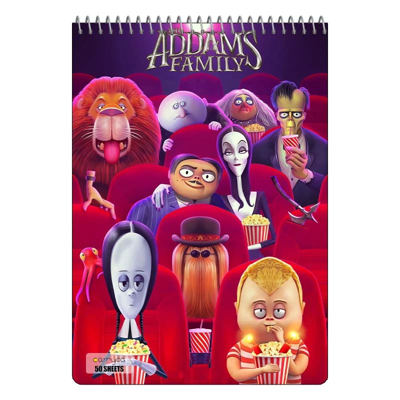 دفتر نقاشی 50 برگ سیمی کارنیکا طرح خانواده آدامز The Addams Family کد 81789