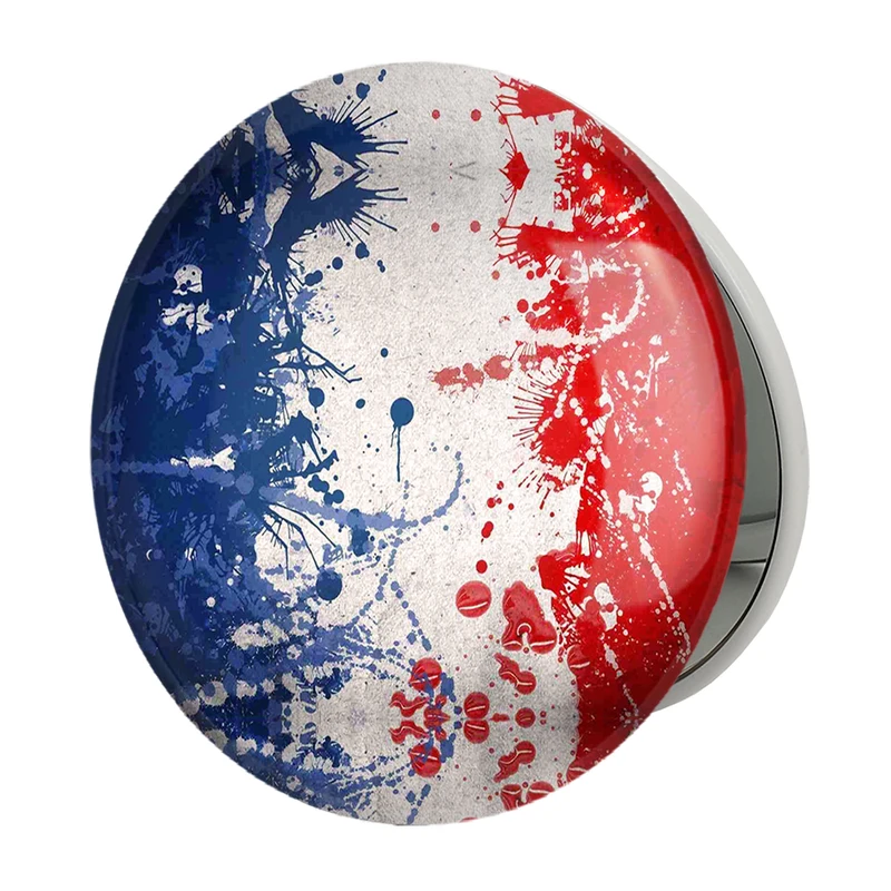 آینه جیبی خندالو طرح تیم ملی فرانسه مدل تاشو کد 2014 