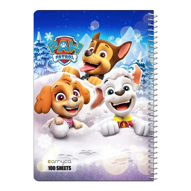 دفتر مشق 100 برگ سیمی کارنیکا طرح سگ های نگهبان paw patrol کد 13068