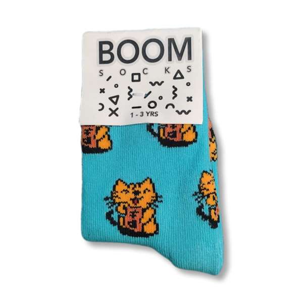 جوراب بچگانه مدل فانتزی گربه