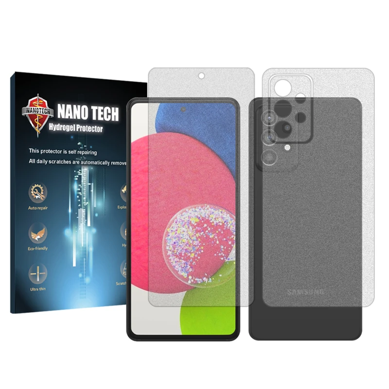 محافظ صفحه نمایش مات نانو تک مناسب برای گوشی موبایل سامسونگ Galaxy A52s 5G به همراه محافظ پشت گوشی