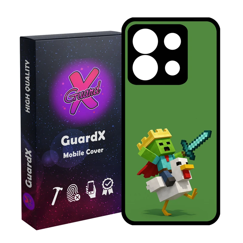 کاور گارد ایکس طرح Minecraft مدل 10881 مناسب برای گوشی موبایل شیائومی Redmi Note 13 5G