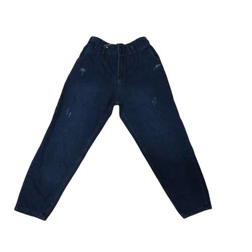 شلوار جین زنانه مدل کمر کش مام فیت