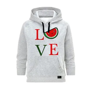 هودی زنانه مدل LOVE YALDA کد J153 رنگ طوسی