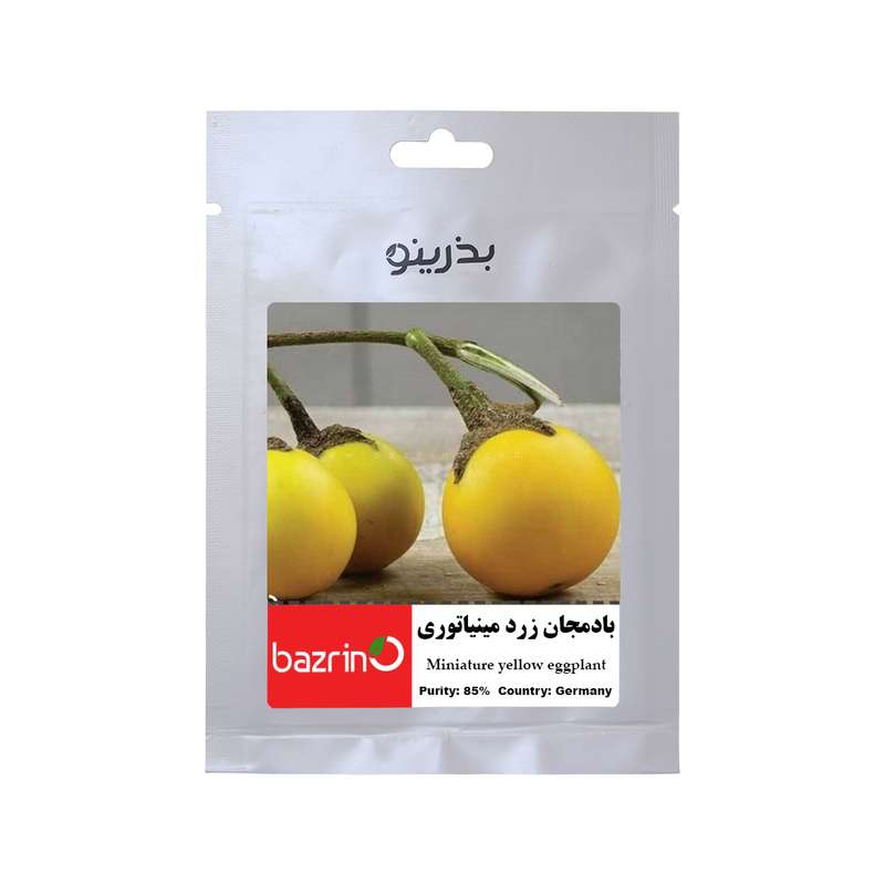 بذر بادمجان زرد مینیاتوری بذرینو کد BZNO-194