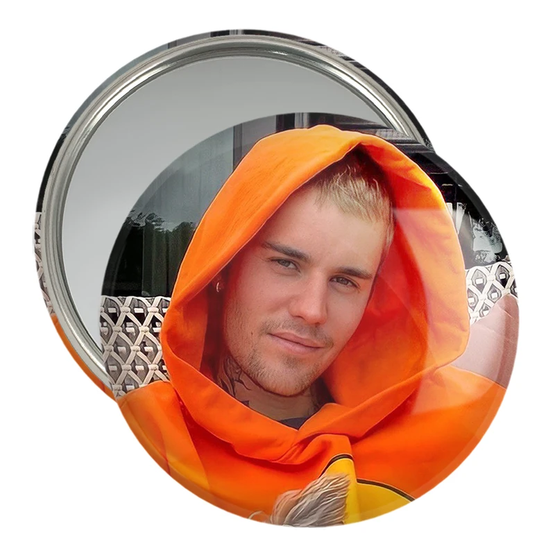 آینه جیبی خندالو مدل جاستین بیبر Justin Bieber  کد 19015