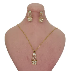 نیم ست زنانه ژوپینگ مدل پروانه نگین دار کد XU05