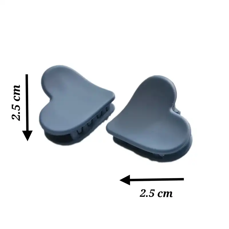 کلیپس مو زنانه مدل فانتزی قلبی کد brg 1764 بسته دو عددی