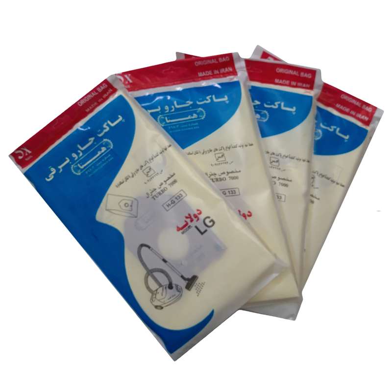 کیسه جاروبرقی همتا مدل 7000 مناسب برای جاروبرقی LG 7000 توربو مجموعه 4 عددی