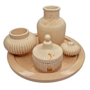 ست 6 تکه دکوری بتنی طرح مراکشی کد 02