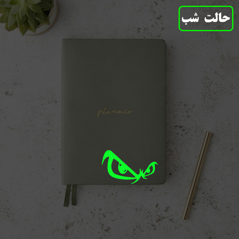استیکر کلید و پریز مدل شبنما طرح چشم عقاب