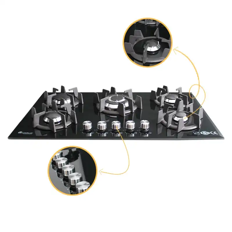 اجاق گاز صفحه ای آذرلوکس مدل G05ML-C8B